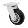 Wheel for transport trolleys rotary, d = 125, rubber coating on the site