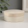 Casket wood under painting Round "thin sheet" 7.5x7.5x3.1 cm