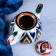 Rishtan ceramics "Atlas", 0.8 liters, multi -colored ceramics
