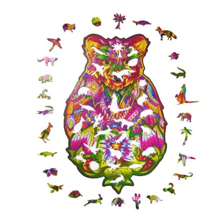 Wooden puzzle "Inspired Bear", 36 × 23 cm-6