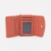 Women's wallet on the button, orange color