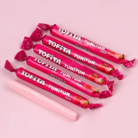 Chewing sweets “I get into a heart”, taste: strawberries, 50 g.-1