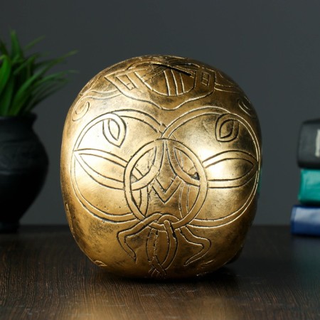 Pigger "Skull" gold 17x13cm-2
