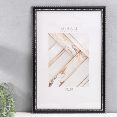Photo frame plastic "Mira" 40x60 cm black (plastic screen)-3