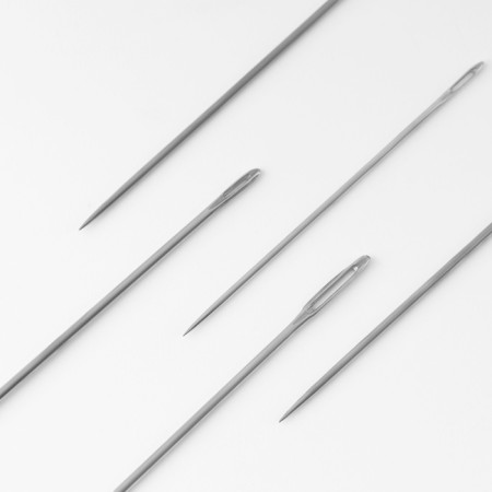 Sewing needles “Assorted No. 2”, D = 0.7 - 1 mm, 3.5 - 4.5 cm, 10 pcs, S -27-1