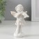Polystone souvenir "Snowty angel on a cloud with a violin" 10.5x5.8x5.5 cm