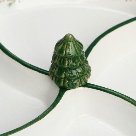 Ceramic "Christmas tree", 25 cm, white color-2