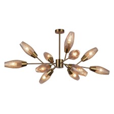 Lamp on the rod 12x60W E14, size 105x105x49 cm