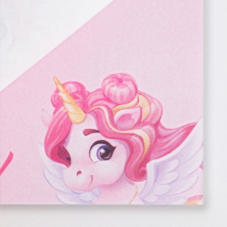 Set in a suitcase: a hairpin and a block of sheets "Magic set with a unicorn"-4
