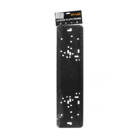 Torso number holder, stainless steel, plastic substrate, black-1