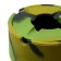 Silicone ashtray, with a lid, round, 8.3 x 4 cm, khaki