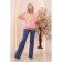 Female blouse, size 48, pink color