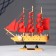 Souvenir small "Dacia" souvenir ship, light wood, red sails, 5 × 23 × 22 cm