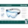 Protective glasses Kraftool Panorama 11008_z01, closed type, indirect ventilation