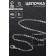 A chain with a carbine l = 45 cm (set of 5 pcs.) Small weaving, color silver