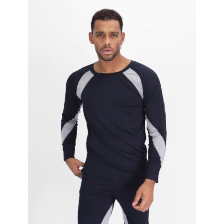 Male thermal underwear, size 50-52, dark blue color-14