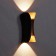 Facade lamp "Elegant", FSD-090, 6 W, 3000K, IP65, 220 V, metal, black and golden 1008543