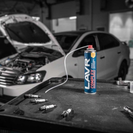 Foaming the engine Lavr Complex Foam Engine Carbon Cleaner, 400 ml, LN2510-5
