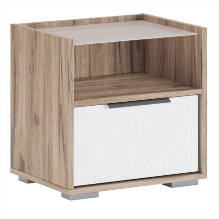 Covereign cabinet "Nicole No. 2", 500 × 350 × 450 mm, alpine oak color / white radiance