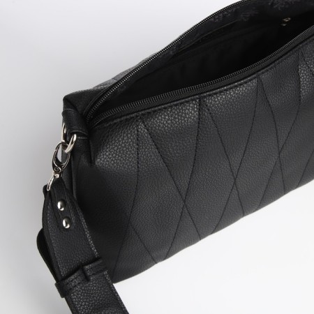 Women's bag over the shoulder Textura, average size, black color-5
