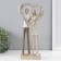 Polystone souvenir "in love with a big golden heart" 12.5x8x29.5 cm