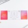 Set: a double notebook with tasks and a pen "since March 8"