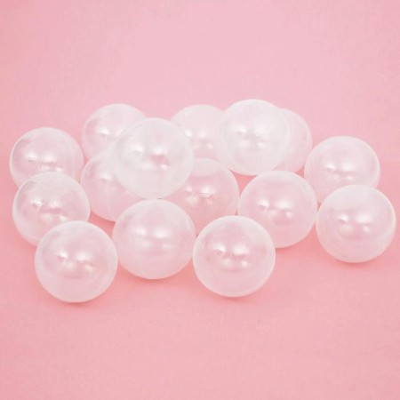 Balls for a dry pool with a pattern, ball diameter 7.5 cm, set 500 pieces, color transparent-3