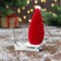 Soft toy "Santa Claus on the sled" stars, 5x13 cm, red
