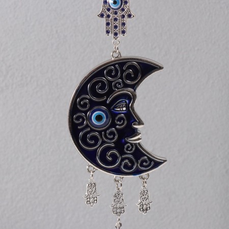 Suspension from the evil eye "Month and hand of Fatima" 7.5x27 cm-2