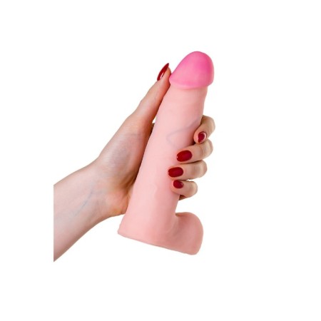 Strapon on the fastening of LoveToy, realistic 17 cm, bodily color-14
