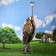 Garden Lanter "Owl with a lantern" 94cm