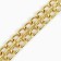 Collar - half -storage of two -rowing metal, 40 cm, wire thickness 2 mm, golden
