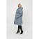Female coat, size 66, blue color