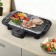 Electric grill KitFort KT-1698, 2000 W, anti-stick coating, 39x22 cm