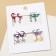 Set of earrings 4 pairs "Sea" shell, star, horse, colored in silver