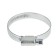 Worm mgf clamp, diameter 32-50 mm, tape width 9 mm, galvanized