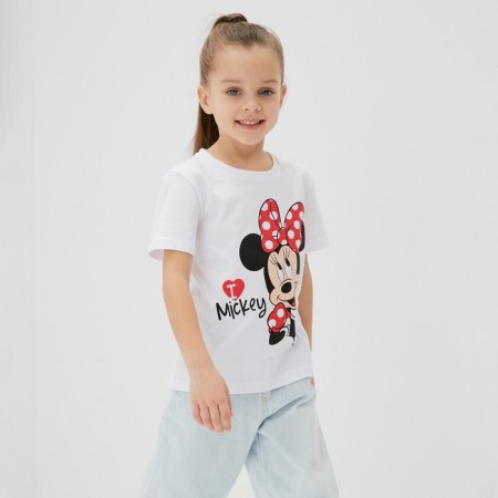 T -shirt "Minnie 2", Minnie Mouse, p. 28, height 86-92 cm, white-4