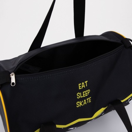 Sports bag with lightning, long belt, black/yellow color-2