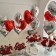 Foil ball 18 "heart", red color
