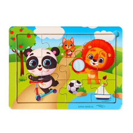 Puzzle "We play merrily", 15 x 11 cm-2