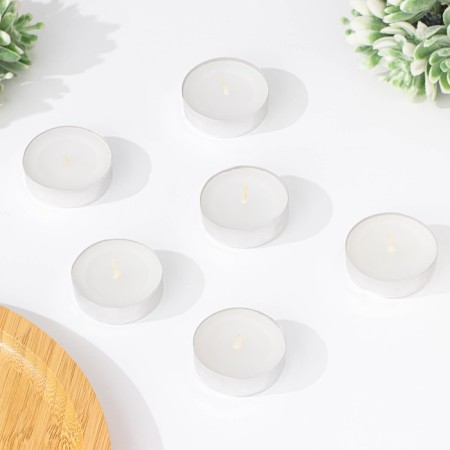 A set of tea candles, 3.8x1 cm, 2 hours, 9 g, 18 pieces, white-1