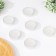 A set of tea candles, 3.8x1 cm, 2 hours, 9 g, 18 pieces, white