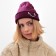 Women's hat minku, burgundy color, rr 56-58