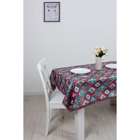 The tablecloth Meiwa FB-311 Az Red/BR 122x152 cm is red.-1