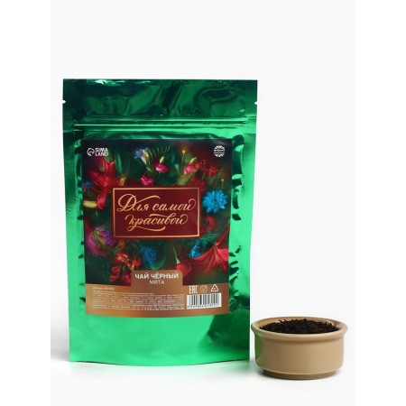 Black tea "For the most beautiful" taste: mint, 50 g.-3