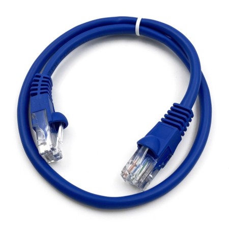 Buro UTP 4 pairs CAT5E CCA Molded 0.5m Blue RJ-45 (M) -RJ-45 (M)