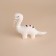 Soft toy "dinosaur" with stripes on the back, 17 cm