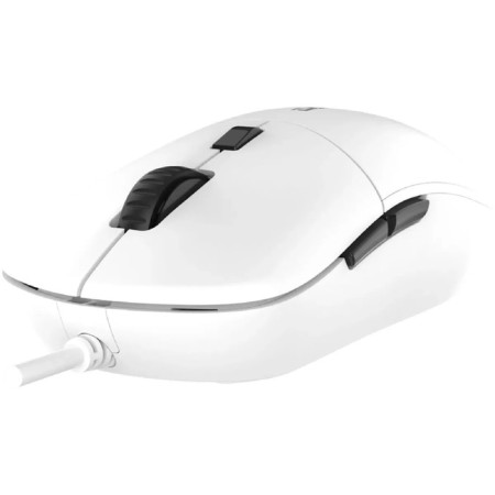 Dareu mouse wired LM121 White (white), DPI 800/1600/2400/6400, quiet click, back-2