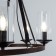 Dalim 47 cm chandelier, D 47 cm, 5x60W E14