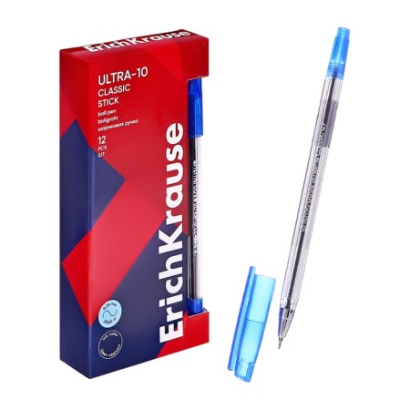 Ballic handle Erich Krause Ultra-10, node-bela 0.7 mm, line thickness 0.26 mm, blue ink, letter line 2000 meters-6